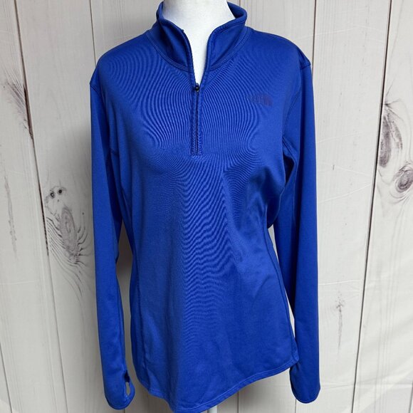 The North Face Motivation 1/4-Zip Top–Bright Blue – Women’s L– EUC - Picture 1 of 10